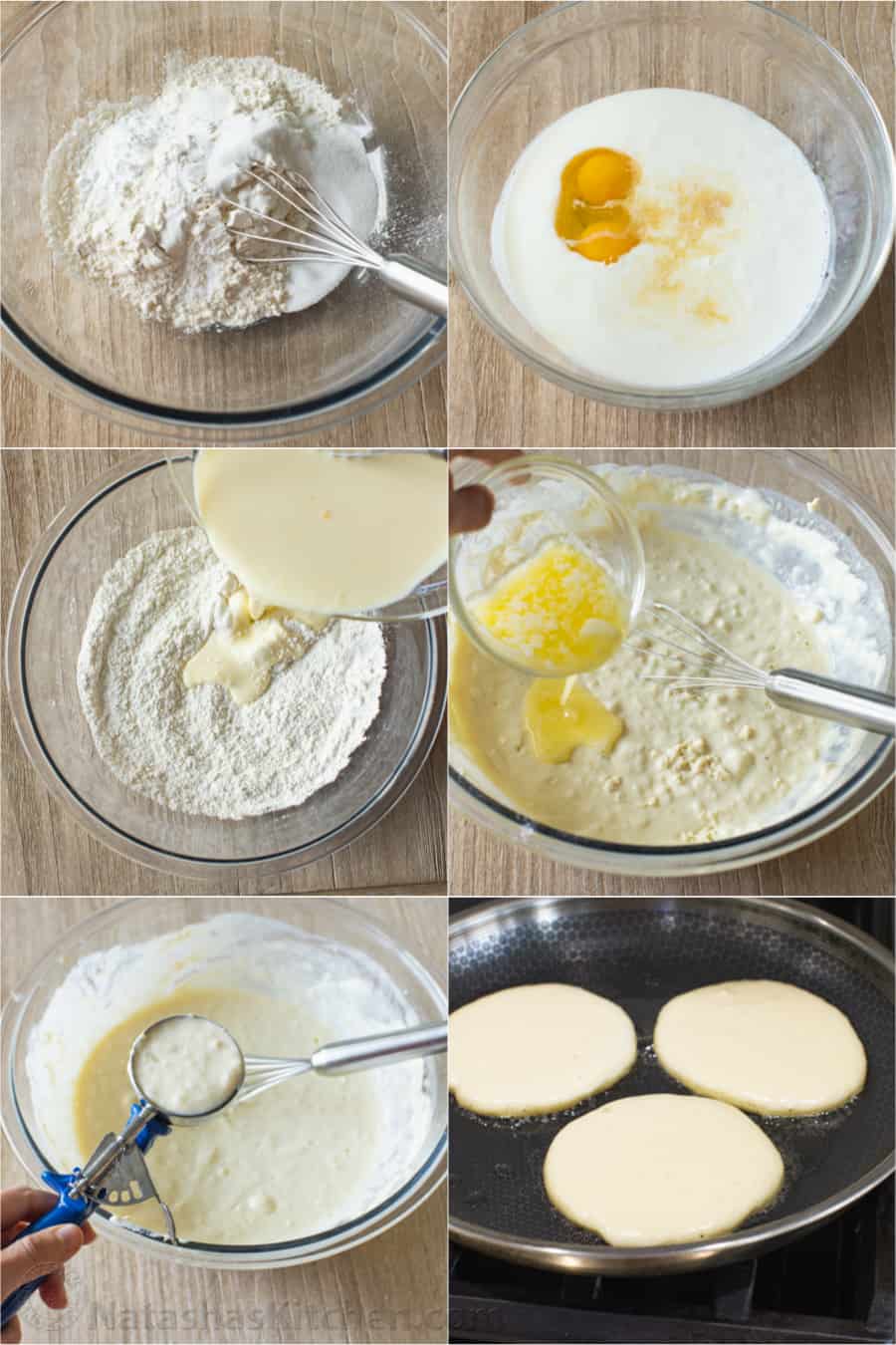How to make the best buttermilk pancakes Step-by-step directions on how to make pancakes from scratch