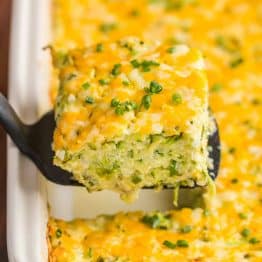 A golden cheesy crust seals in the fluffy, moist and creamy center of this zucchini casserole. An easy and irresistibly delicious zucchini casserole recipe | natashaskitchen.com