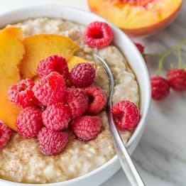 Steel Cut Oats are surprisingly easy to make - it’s the only kind of oatmeal my son loves. The texture, flavor and goodness of real oatmeal can’t be beat! | natashaskitchen.com