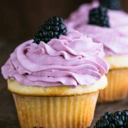 These Greek Yogurt Cupcakes are so fluffy and delicious. They are just as quick to whip up as boxed cupcakes but they taste so much better!