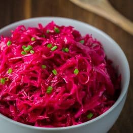 Marinated Cabbage and Beet Salad | natashaskitchen.com