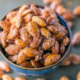 These spicy, roasted almonds with honey and raw sugar are addictive. This recipe is the best we've tried and we think you'll agree. Easy and not too sticky.