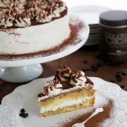 Clearly tiramisu is an Italian dessert. I'd call this the Russian adaptation. The frosting is light and fabulous. Hope you enjoy it, my family loves it!