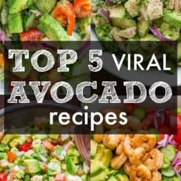 Countdown of our top 5 viral avocado recipes. These avocado recipes prove avocados aren't just for guacamole. Now you can eat as much avocado as possible! | natashaskitchen.com